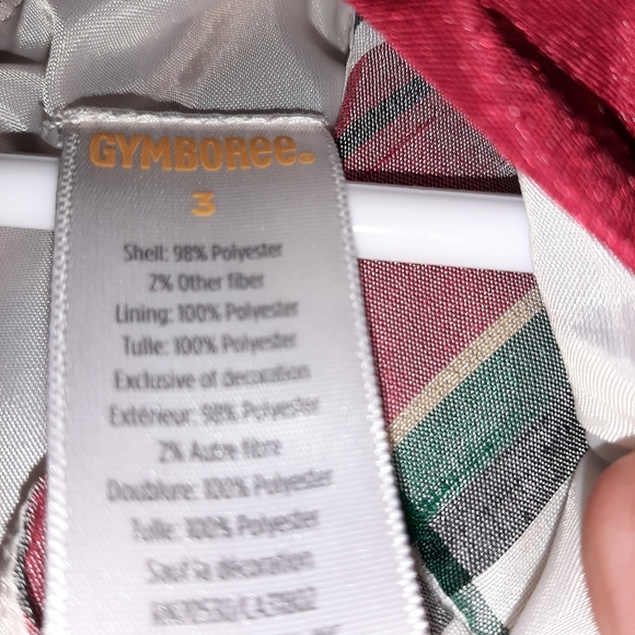 Gymboree Plaid Christmas Holiday Dress Crinoline 3 - Picture 3 of 3
